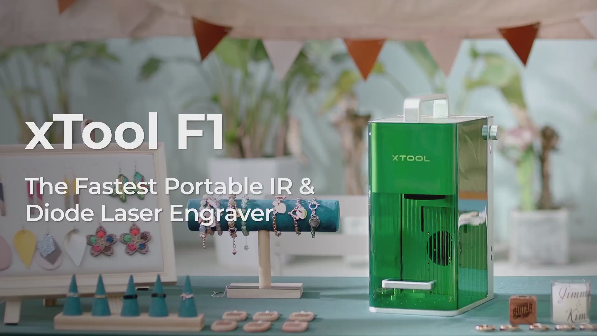  xTool F1 2-in-1 Dual Laser Engraver with Slide