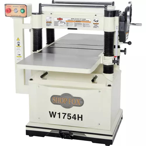 Shop Fox - 20" Planer with Built in Mobile Base and Helical Cutterhead