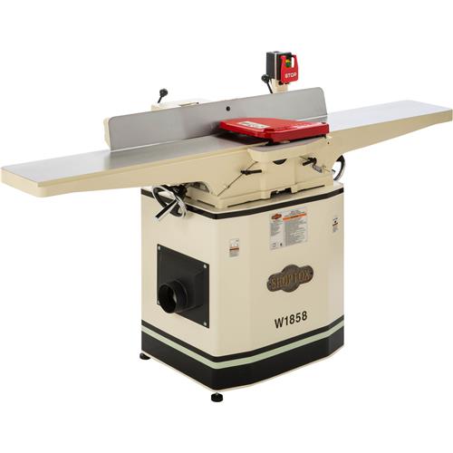 Shop Fox - 8" x 72" Dovetail Jointer with Helical Cutterhead and Mobile Base